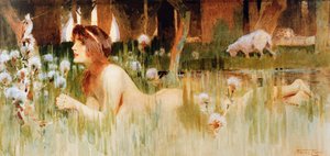 Desnudo en el bosque
